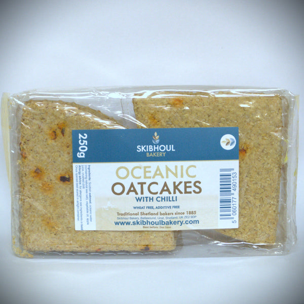 Oceanic Oatcakes – With Chilli - 6 packs