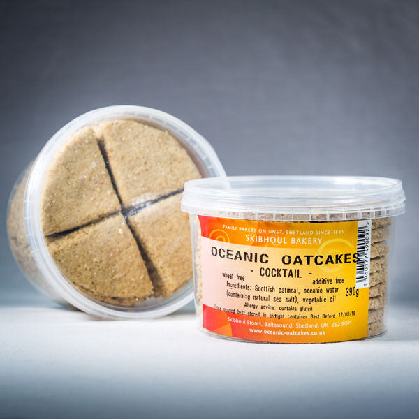 Cocktail size – Oceanic Oatcakes – Grainy - 4 tubs